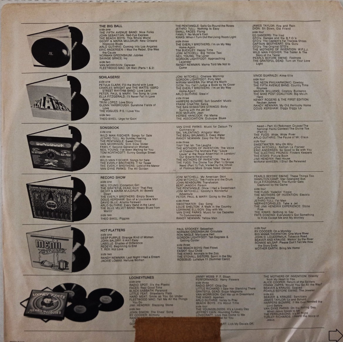WARNER/REPRISE DISPLAY CASE PRO 503 – 2 LPS – “RARE PROMO” SEE DESCRIPTION