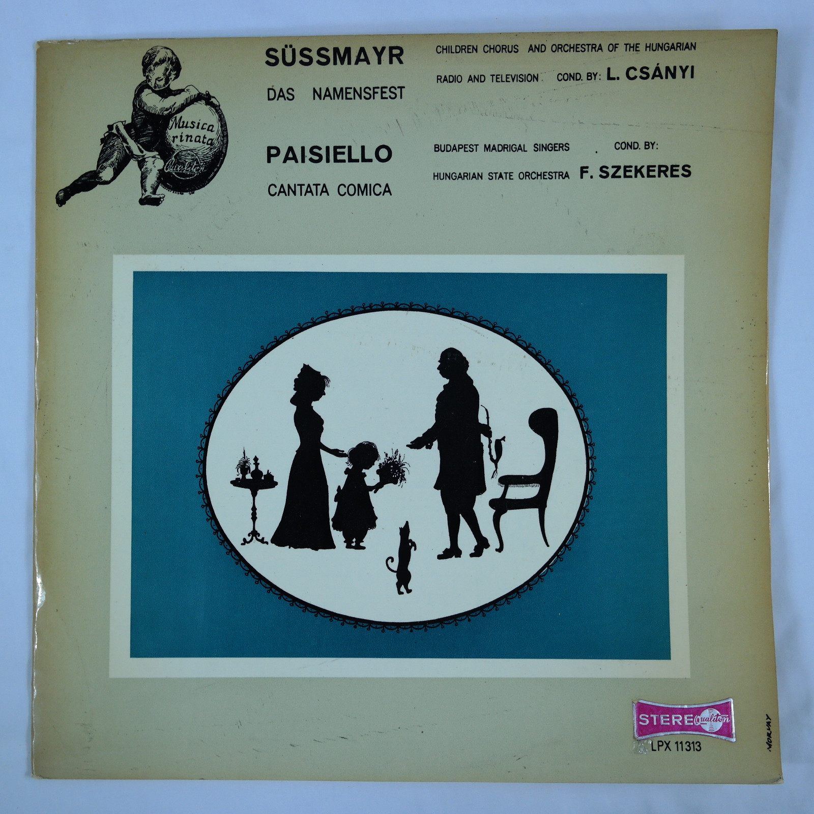 Sussmayr: Das Namensfest & Paisiello: Cantata Comica/Hungary Qualiton Stereo NM