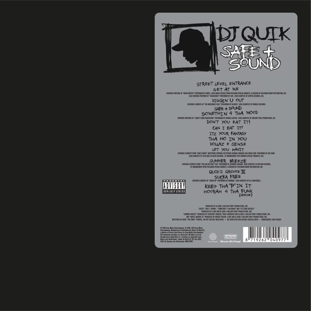 DJ Quik Safe + Sound (Vinyl) 12″ Album Coloured Vinyl (Limited Edition)