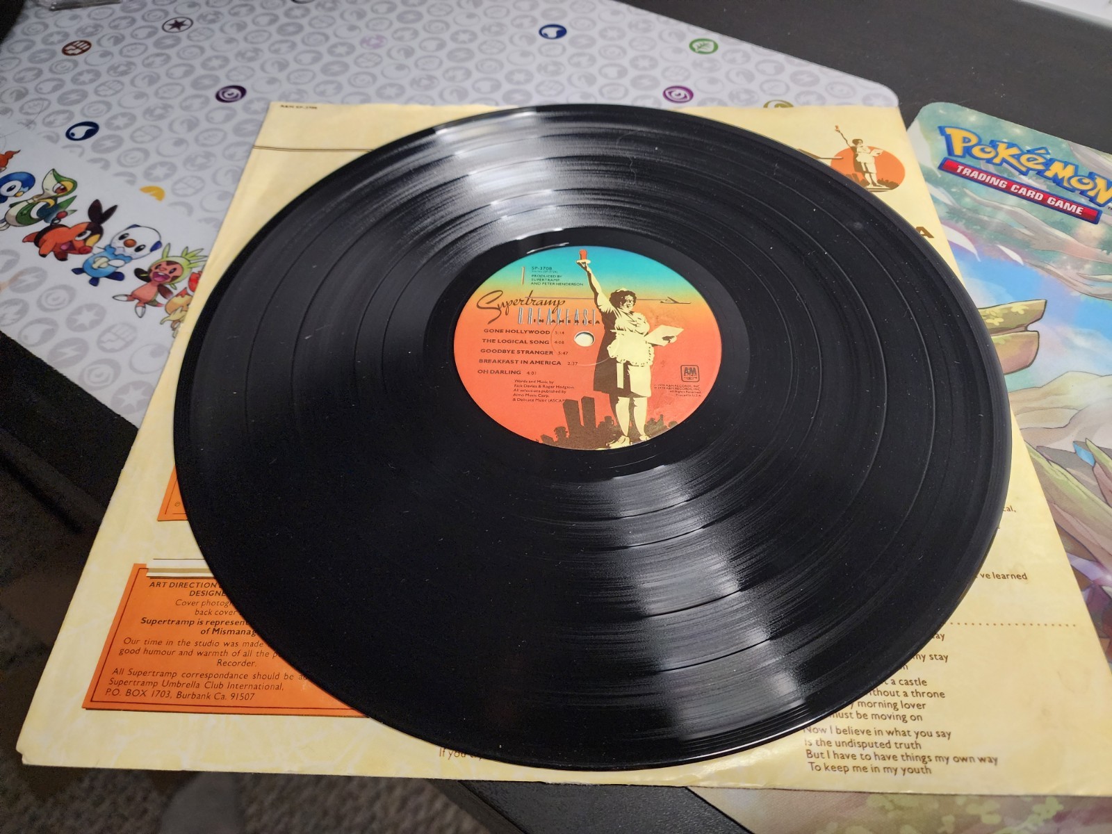 Lp Record supertramp breakfast in america A&M records paper sleeve only