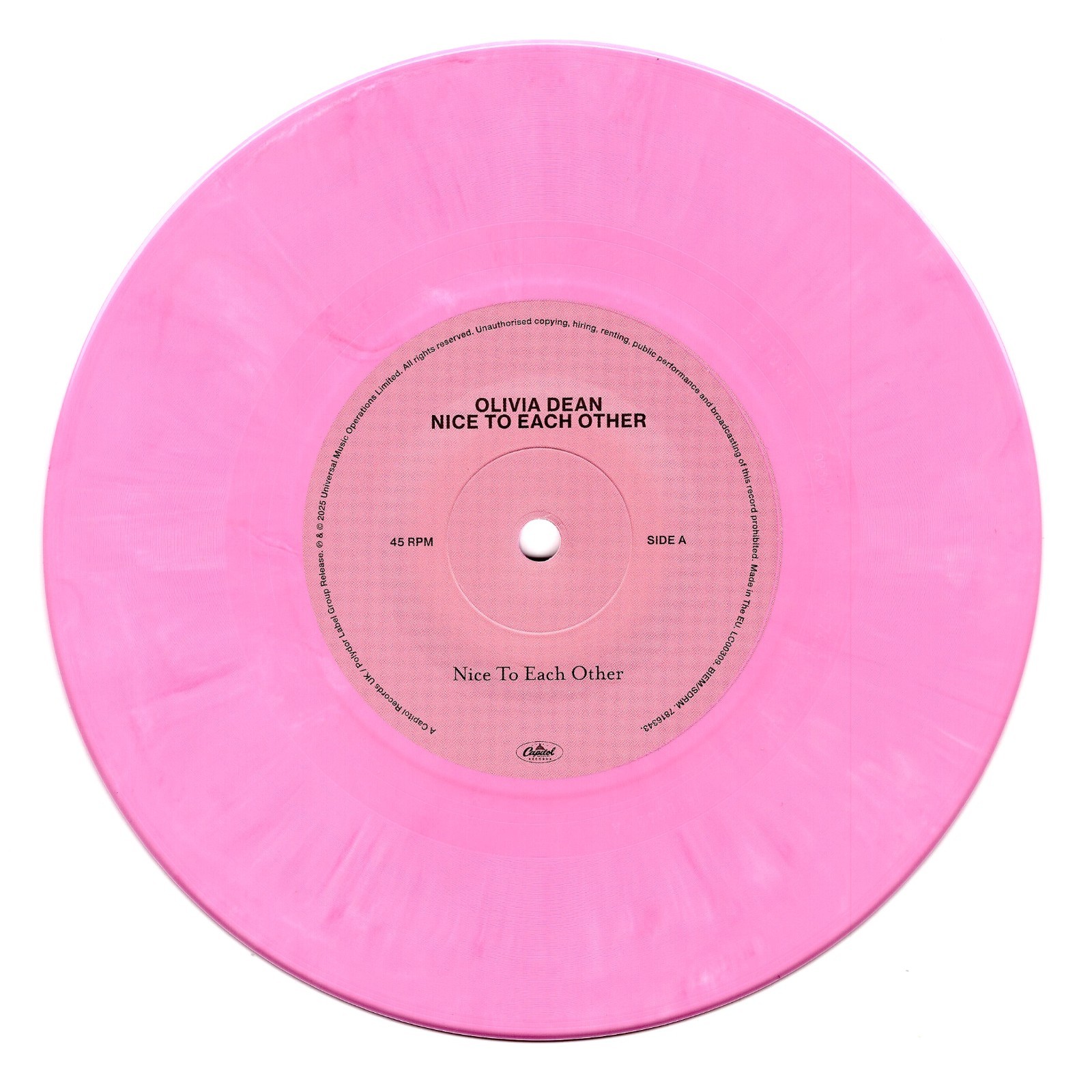 OLIVIA DEAN Nice to Each Other 7 VINYL RECORD Live from L’Olympia, Paris 0411