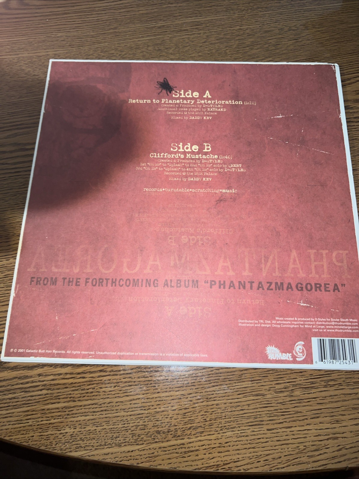 D-STYLES~RETURN TO PLANETARY DETERIORATION~12″ PHANTAZMAGOREA DJ QBERT NUMBERED