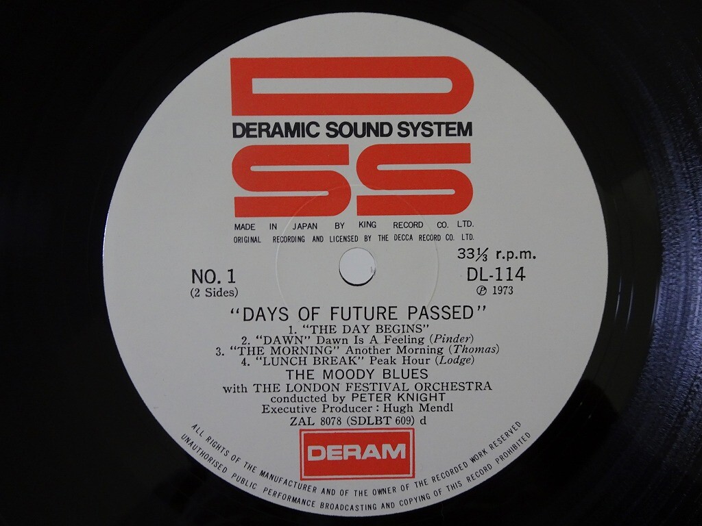 The Moody Blues Days Of Future Passed Deram DL-114 Japan VINYL LP