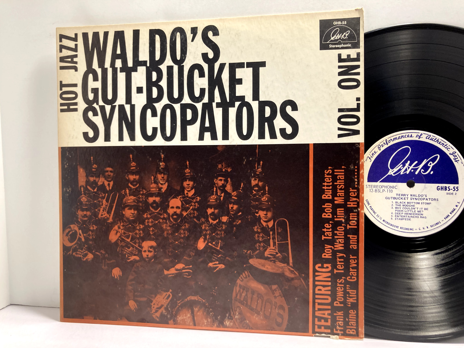 Waldo’s Gut Bucket Syncopators – Hot Jazz LP – GHB 55 – Tested EX- Vinyl – S3