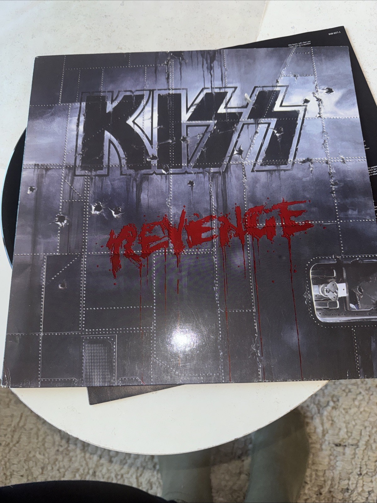KISS Revenge 1992 LP Vinyl 1st European Press EX/EX RARE ORIGINAL Bruce Kulick