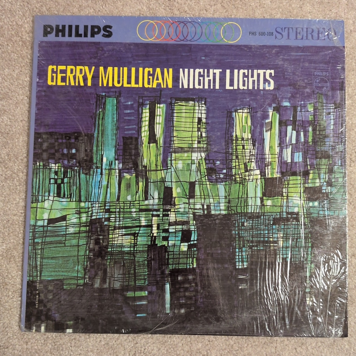 Gerry Mulligan – Night Lights. Philips PHS 600-108 Stereo US LP Vinyl in shrink