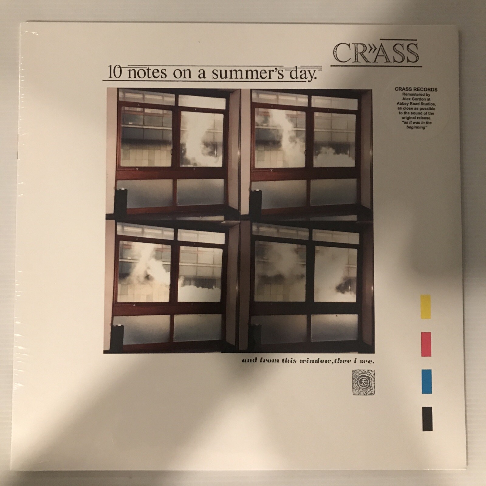 Crass – 10 Notes On A Summer’s Day 12″ Single 2019 Crass Records – Cat. No. 6R