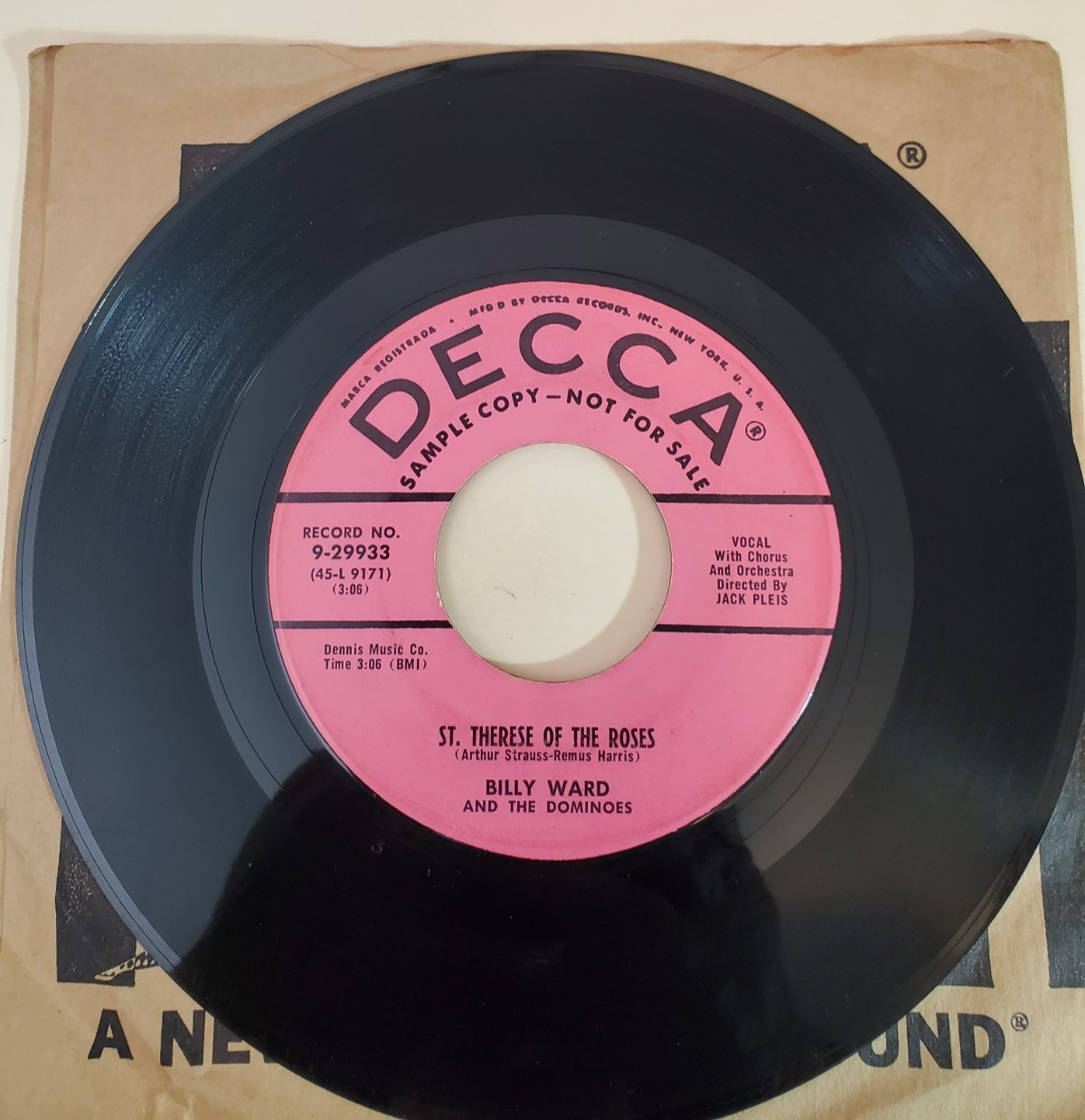 Billy Ward and the Dominoes ST. THERESA OF THE ROSES (PROMO 45) #29933