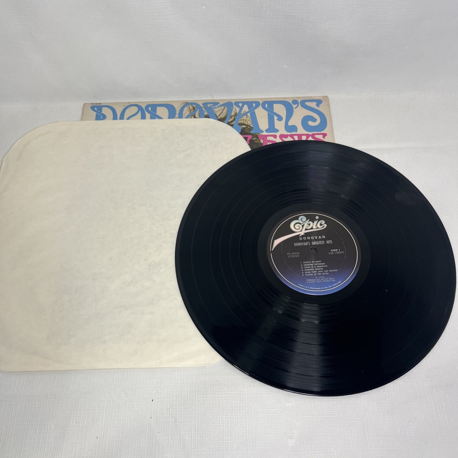 Vintage Record Set Donovan & The Moody Blues Psych Rock Folk Music 1960s/1970s