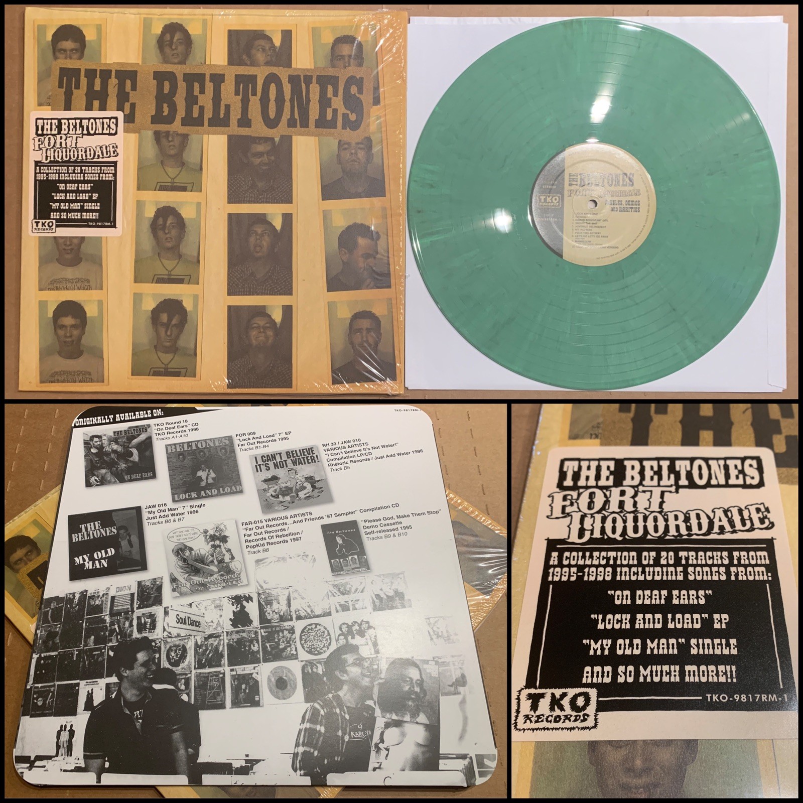 THE BELTONES Fort Liquordale 95-98 LP Vinyl 1st Pressing-Pink Panzer U.S. Bombs