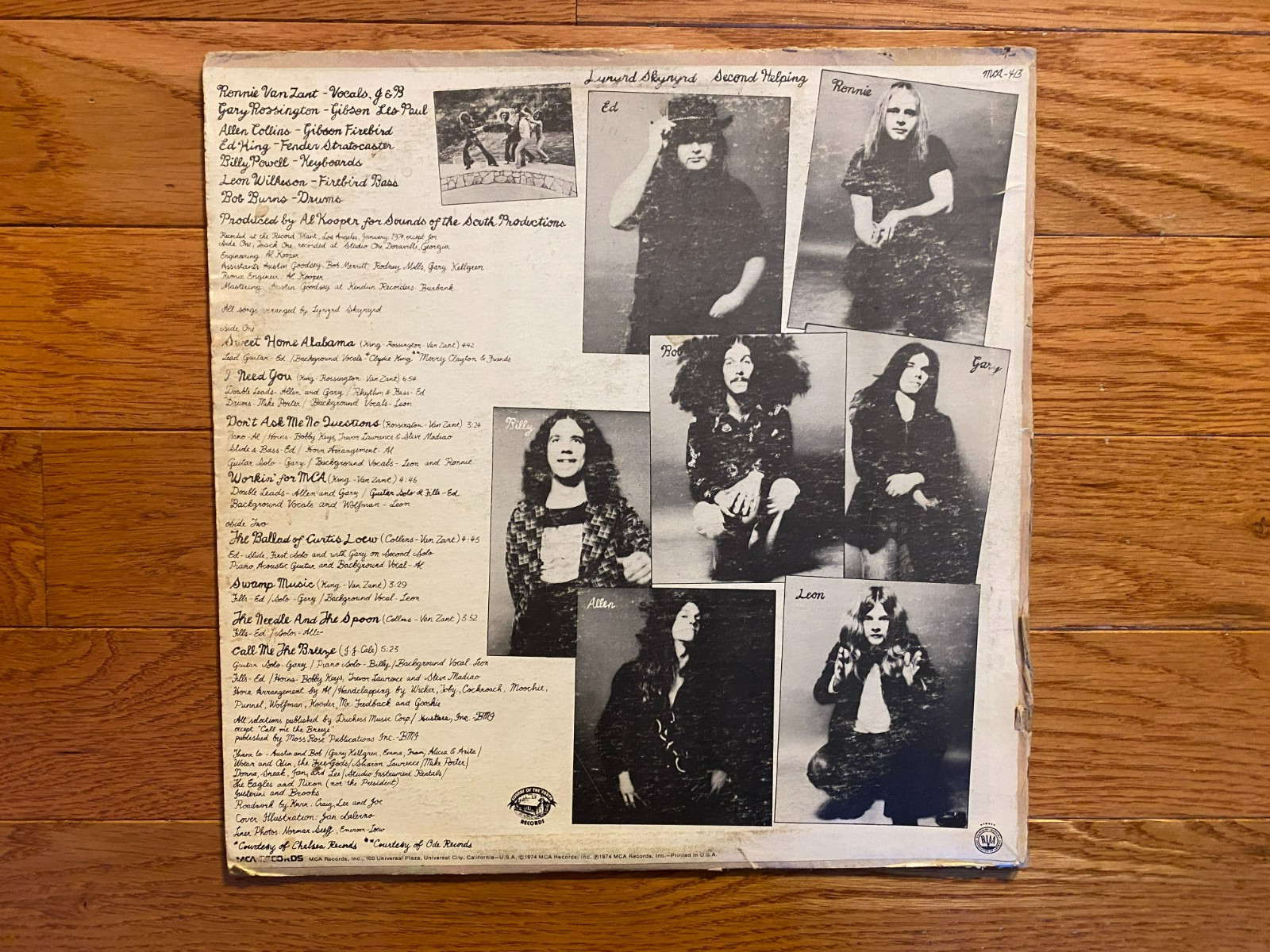 Lynyrd Skynyrd – Second Helping LP MCA-413 1975 Press Sweet Home Alabama