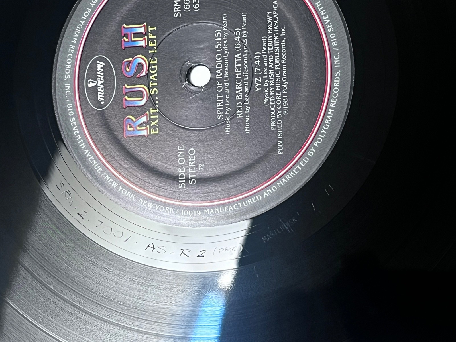 Rush Exit Stage Left Vinyl LP 1981