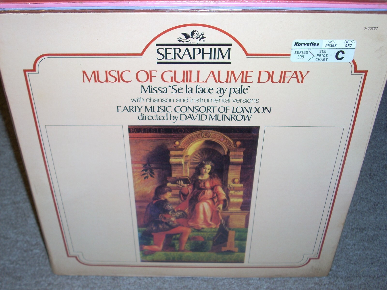 MUNROW / DUFAY missa se la face ay pale ( classical SEALED record vinyl seraphim