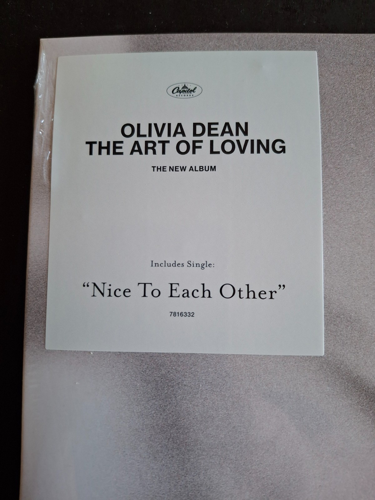OLIVIA DEAN THE ART OF LOVING LP & SIGNED ART CARD..BRAND NEW SEALED