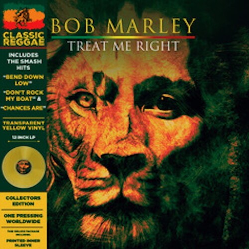 PRE-ORDER Bob Marley – Treat Me Right – Yellow [New Vinyl LP] Colored Vinyl, Ltd