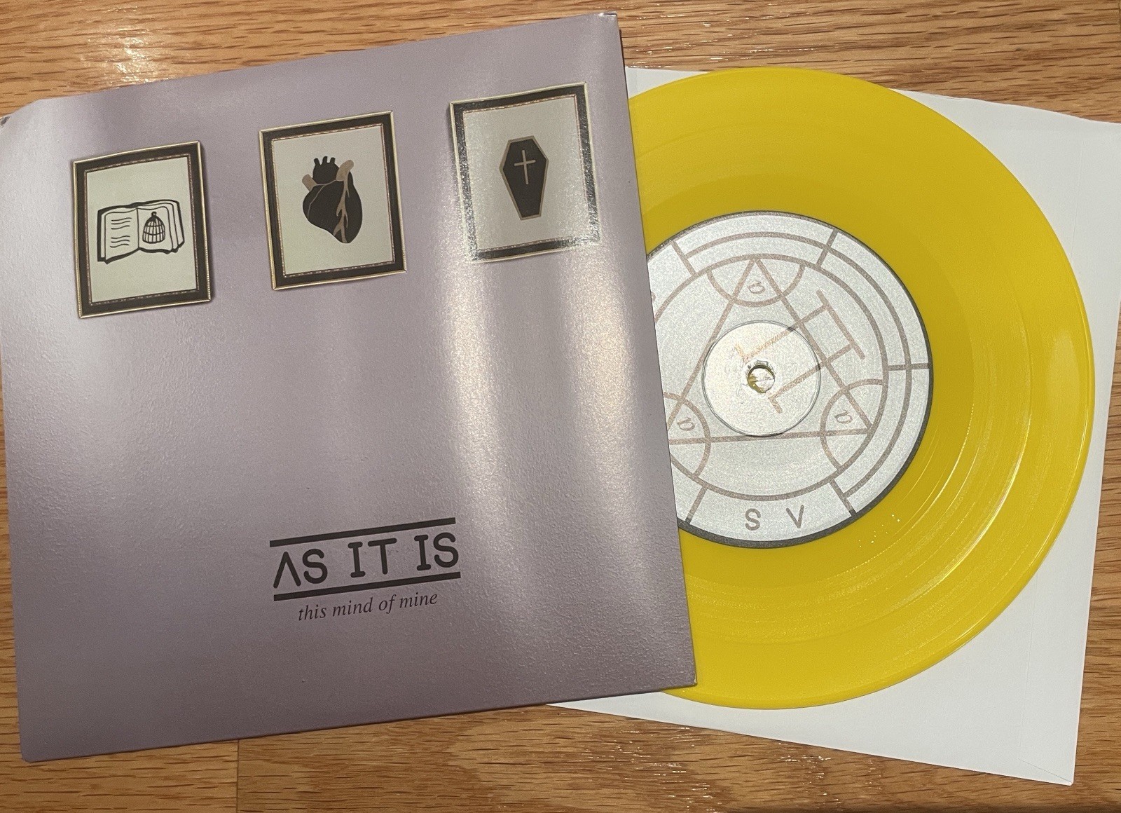 This Mind of Mine by AS IT IS (Record, 2015) 7” Gold Vinyl /500