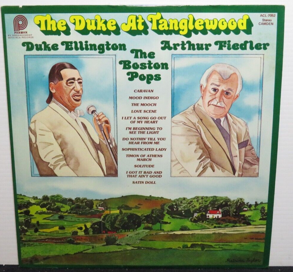 DUKE ELLINGTON ARTHUR FIEDLER AT TANGLEWOOD (VG+) ACL-7052 LP VINYL RECORD