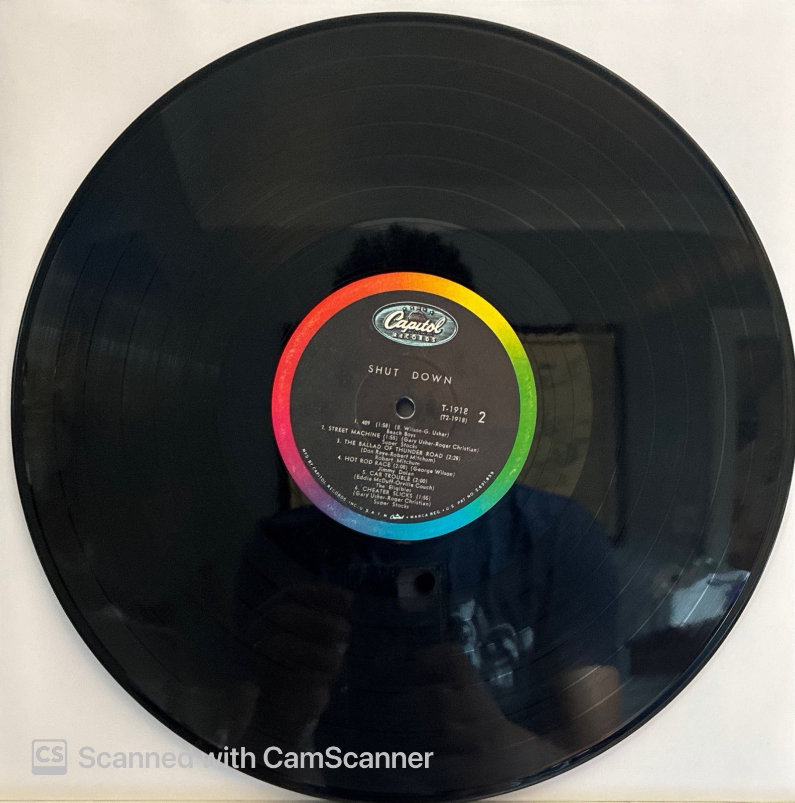 Shut Down/Various VG Original Mono Capitol T-1918 LP 1963 SURF ROCK – BEACH BOYS