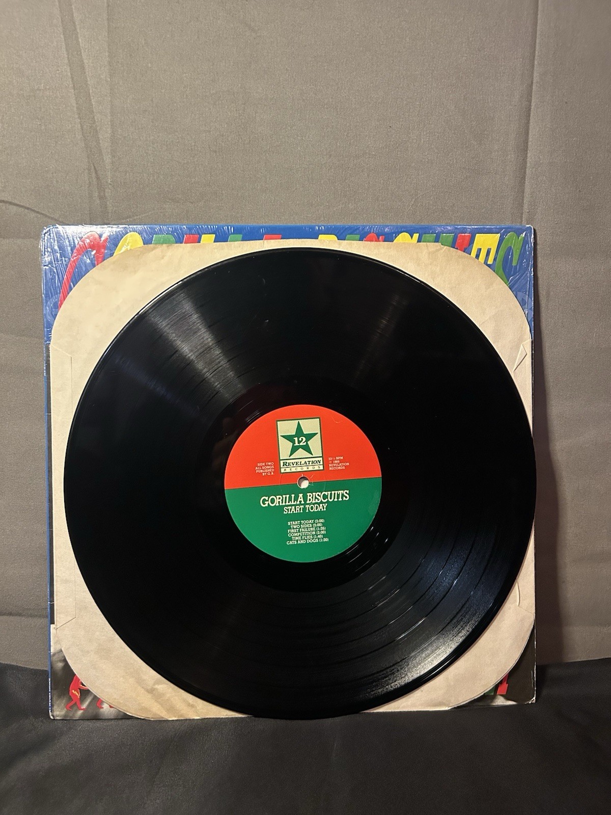 Gorilla Biscuits – Start Today First Press 1989 Revelation Embossed Cover SHRINK