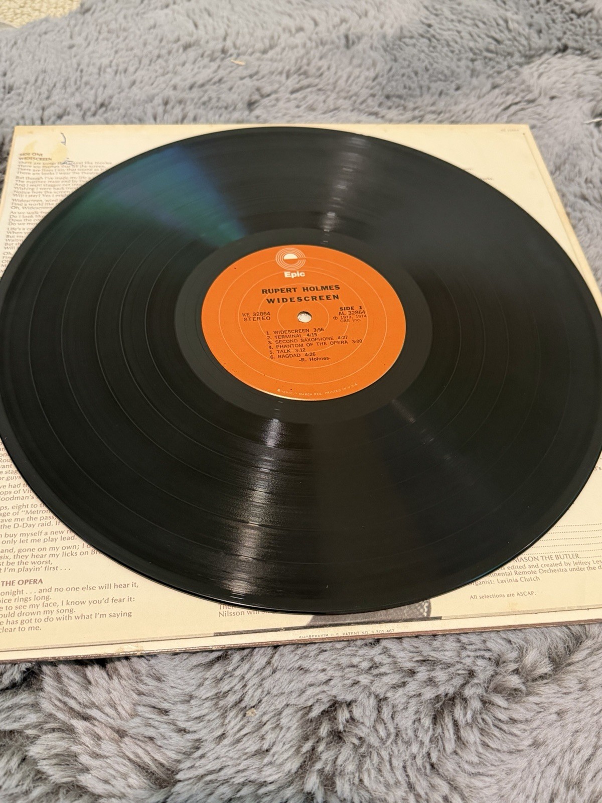 Rupert Holmes Widescreen PROMO LP 1974 Epic KE 32864 VG+ EX Demo Copy