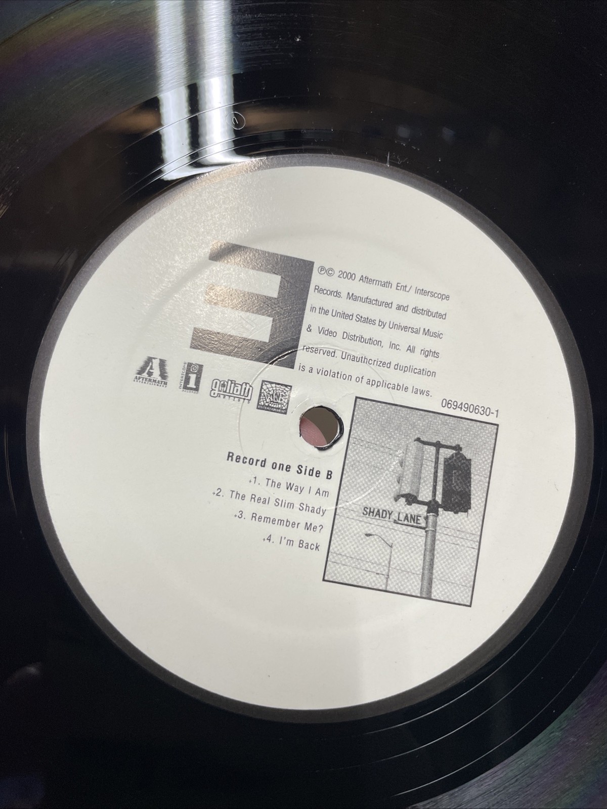 Eminem – The Marshall Mathers LP Inter Records 2000 Us With Engraving Rap Vinyl