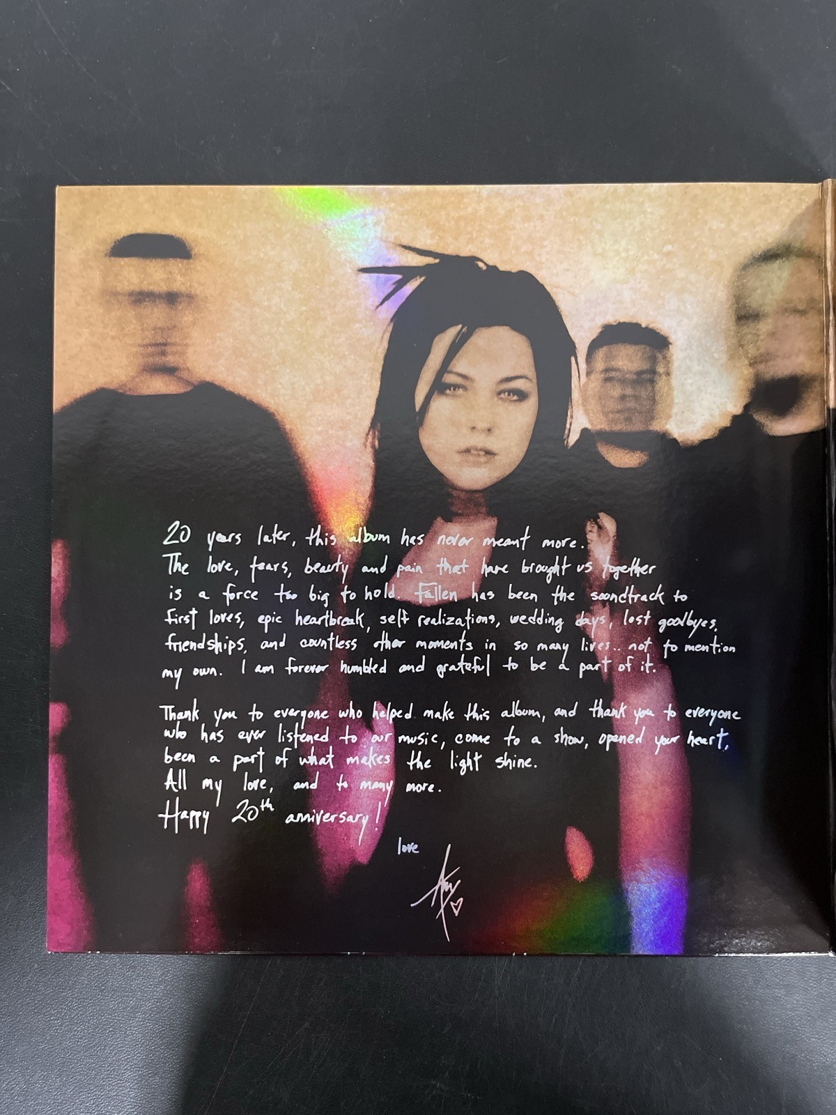 Evanescence – Fallen 20th Anniv Ed. Blue Smoke Vinyl USED NOT TESTED