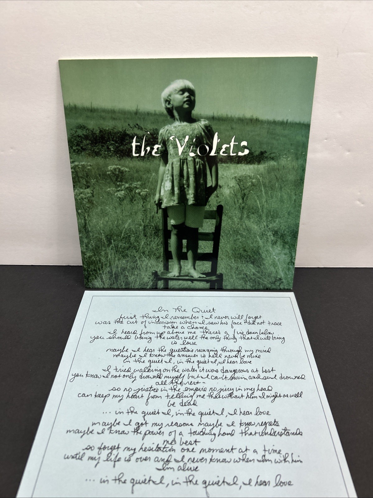 THE VIOLETS In The Quiet / Wait 1994 SCHIZOPHONIC RECORDS 7” 45 RARE BLUE VINYL