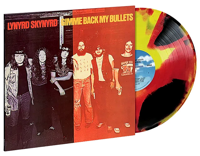 LYNYRD SKYNYRD Gimme Back My Bullets Red Yellow Black Color Vinyl LP 50th Anniv.