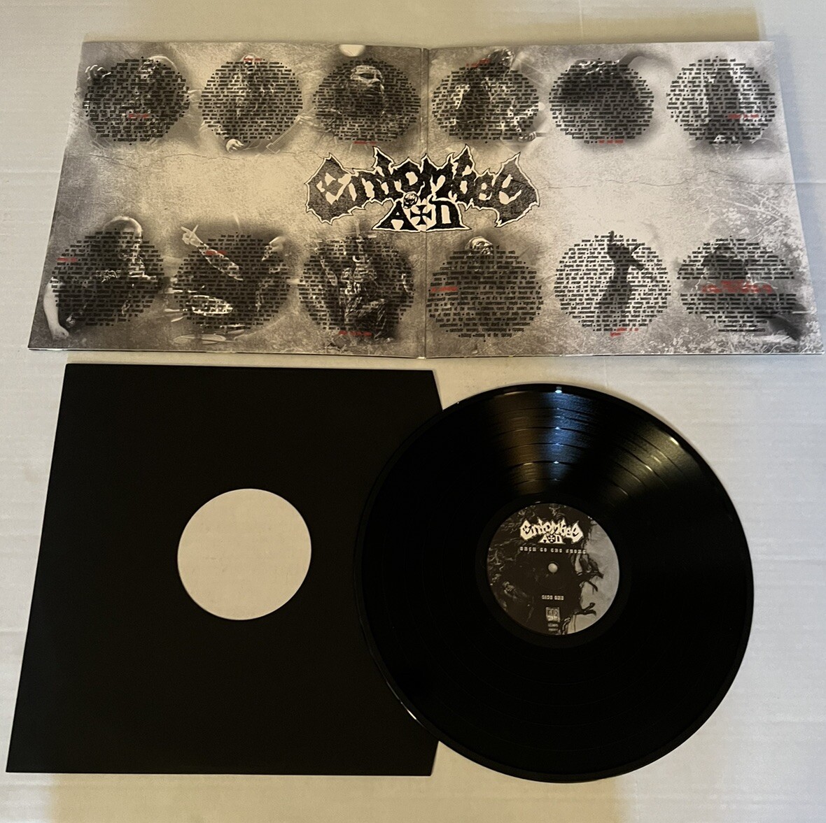 ENTOMBED A.D. – BACK TO THE FRONT VINYL LP Record With Poster Black Vinyl