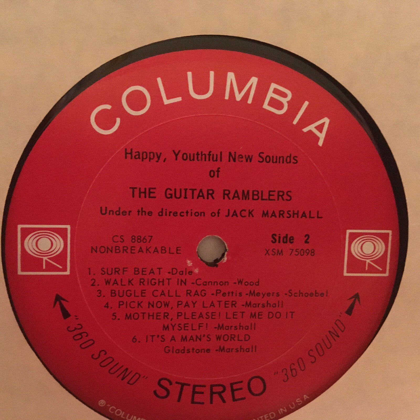 THE GUITAR RAMBLERS LP HAPPY YOUTHFUL NEW SOUNDS