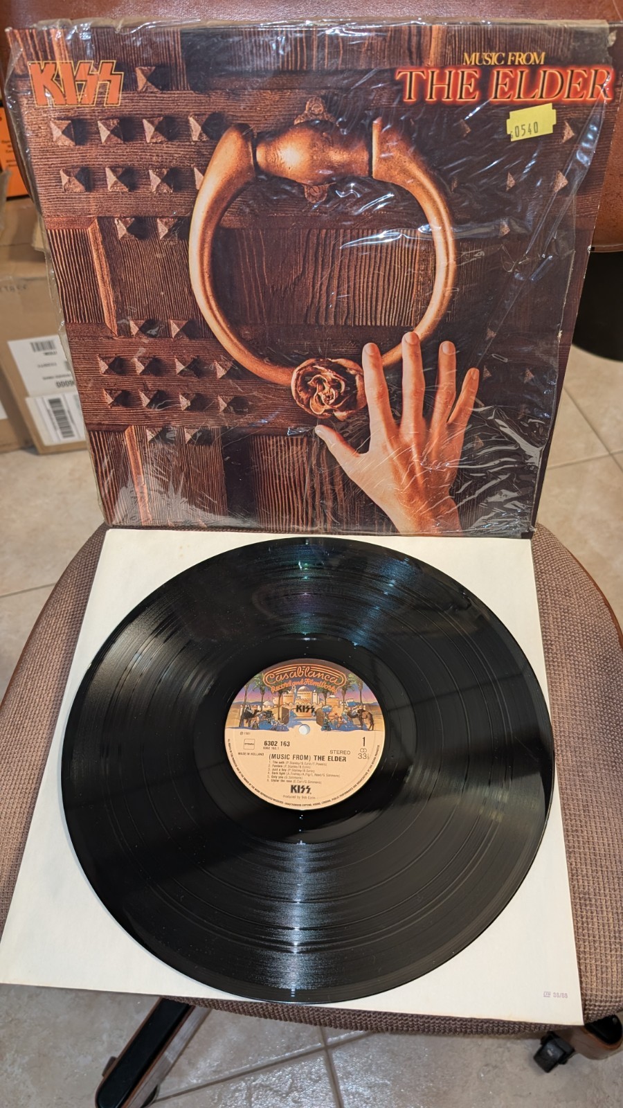 Kiss Music From The Elder Casablanca 6302 163 EX/EX in shrink 1st press