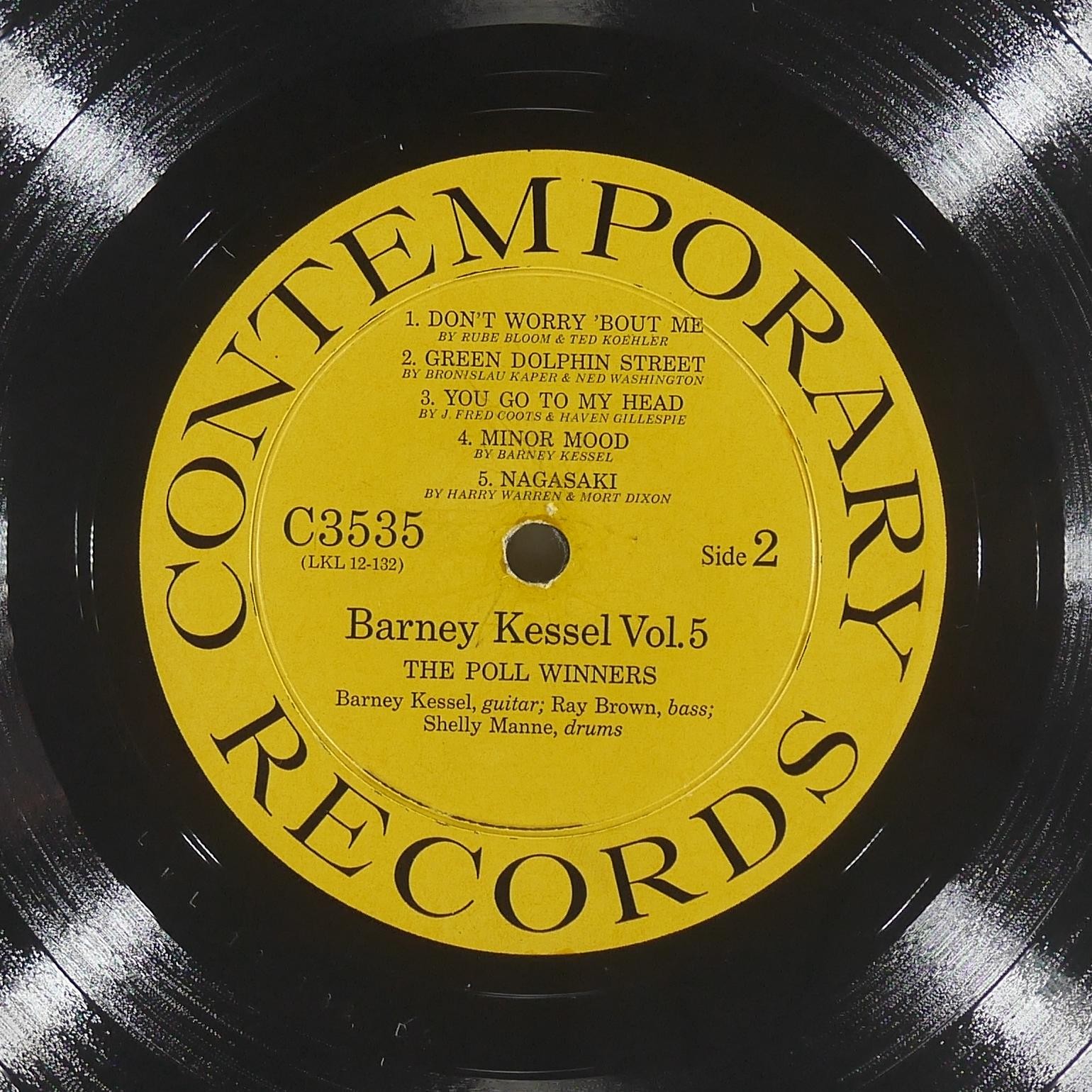 THE POLL WINNERS Self Titled CONTEMPORARY C3535 VG- 1957 Hard Bop LP Jazz