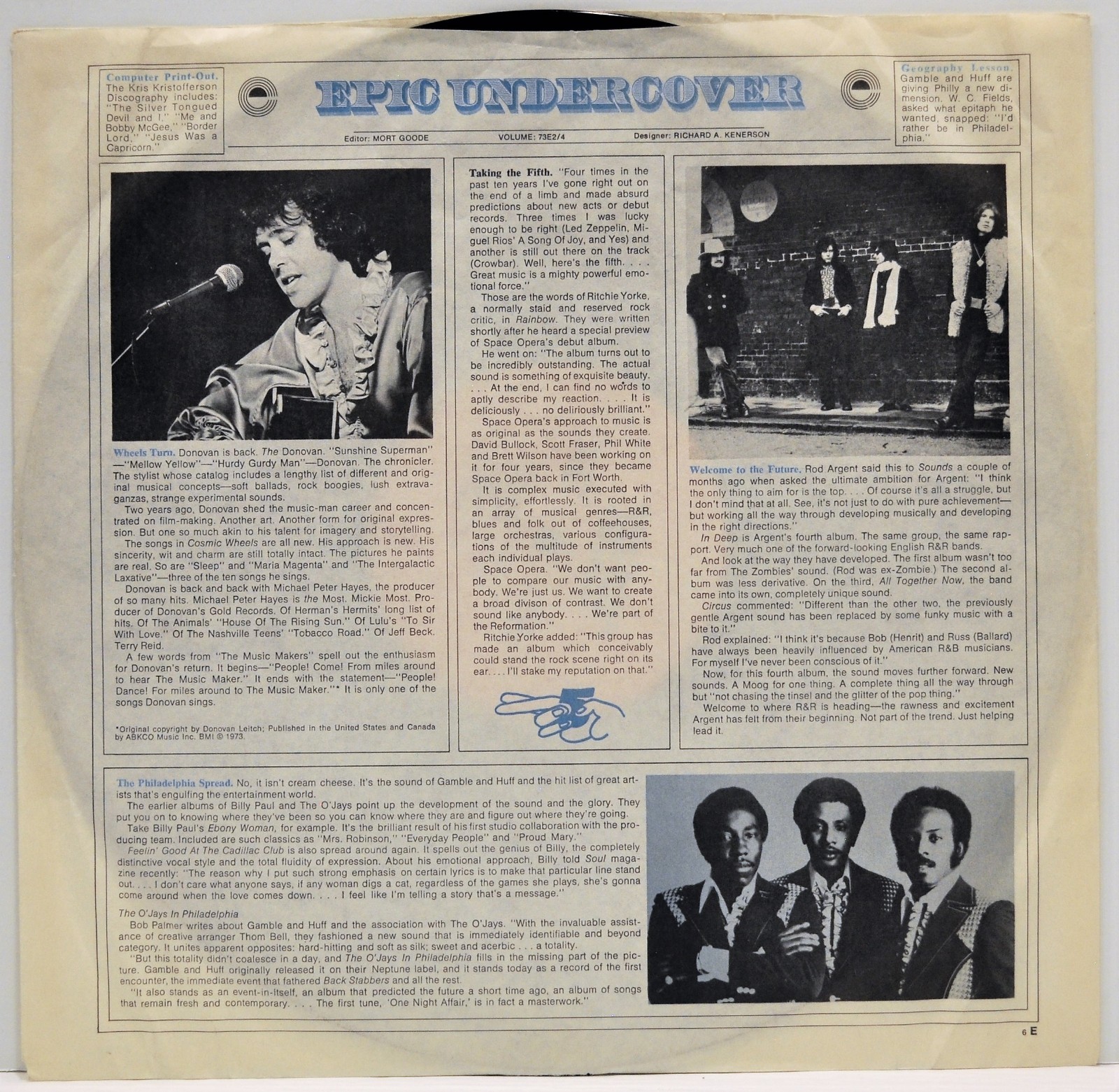 “Edgar Winter’s White Trash Roadwork” w/ Rick Derringer Double LP 1972 KEG 31249