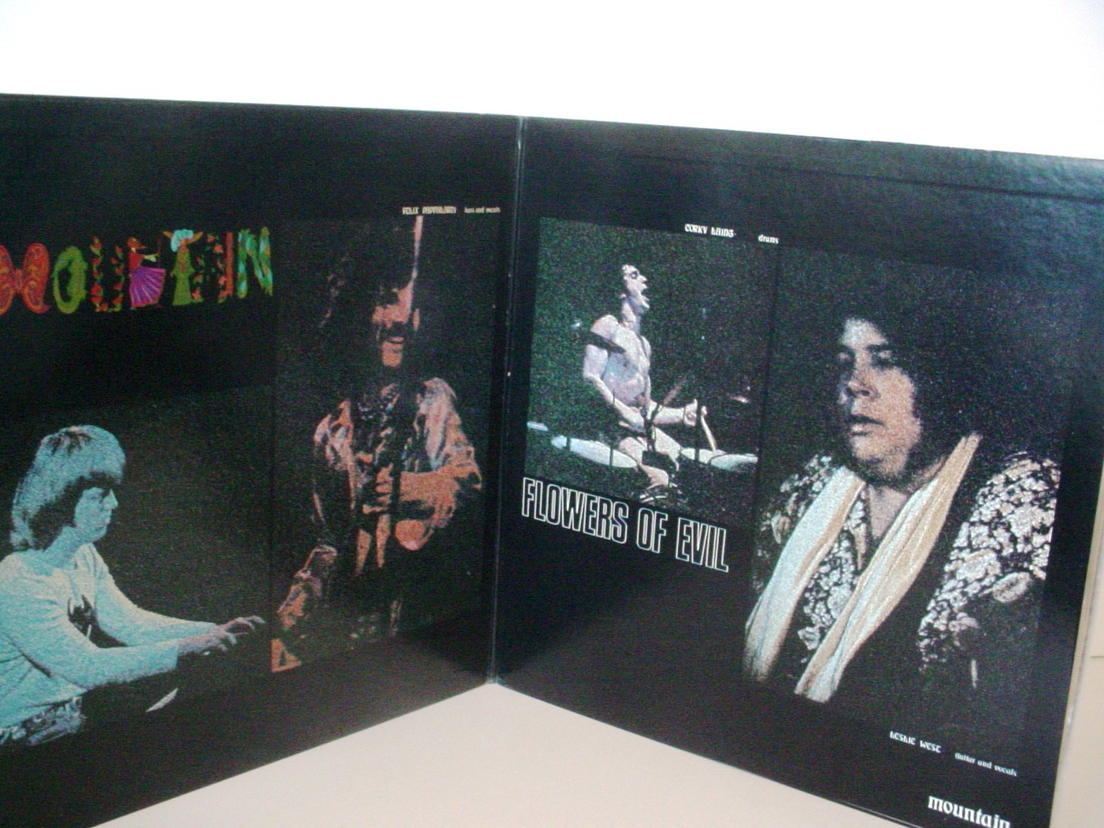 MOUNTAIN Flowers Of Evil Original JAPAN LP 1971 WINDFALL BLPL-1WF Gatefold Book