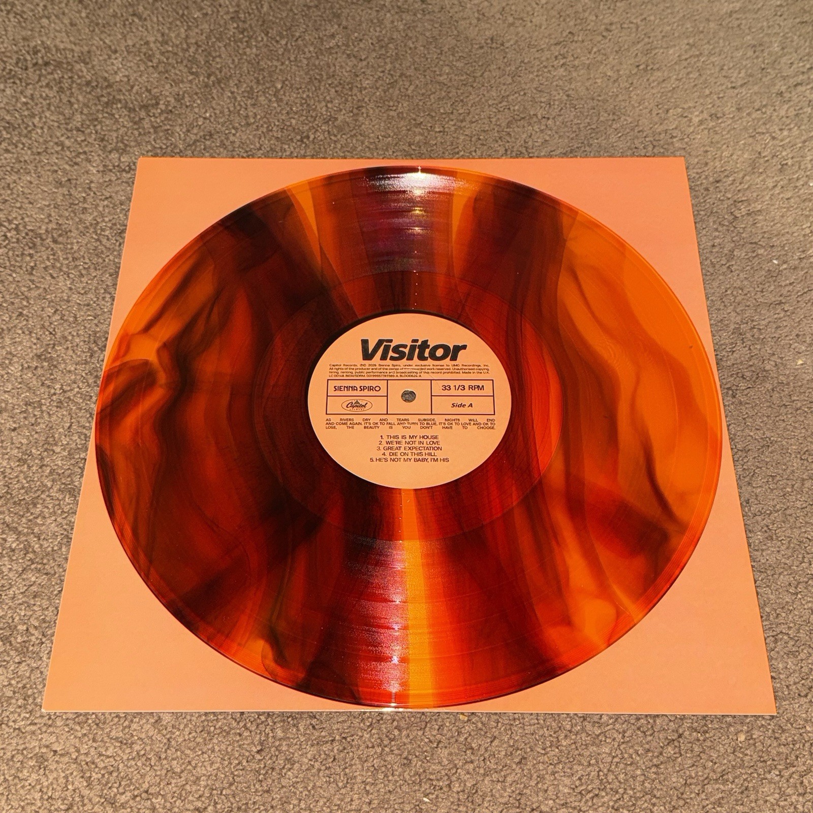 Blood Records Exclusive Sienna Spiro Visitor Vinyl with SIGNED Art Card