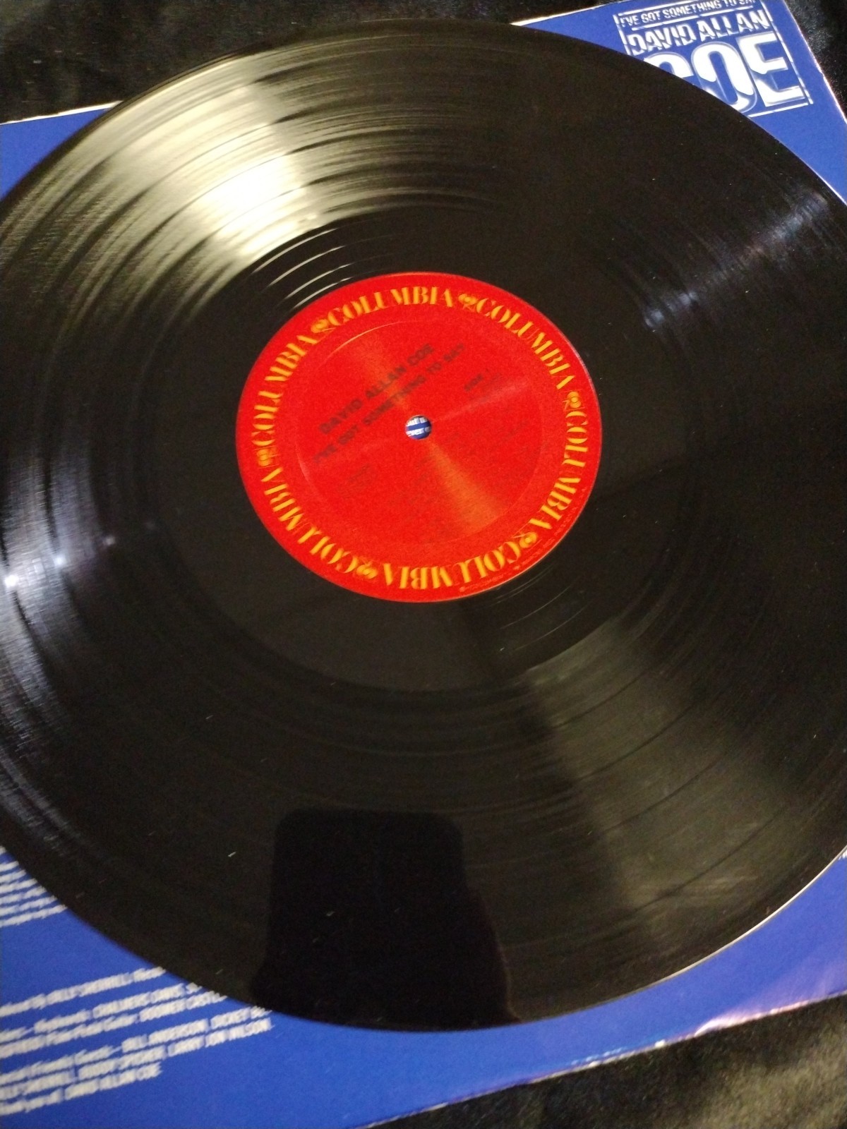 David Allan Coe (EX) I’ve Got Something to Say LP COLUMBIA Inner Sleeve OUTLAW