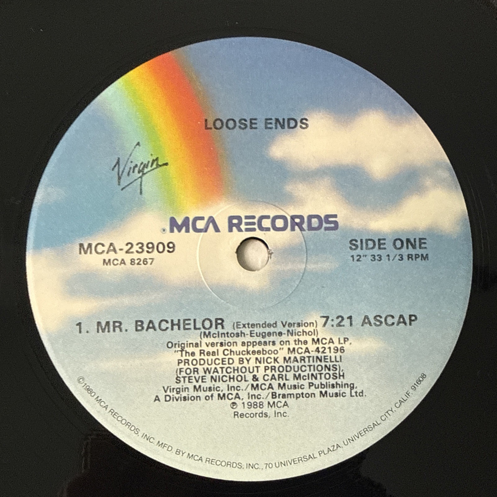 Loose Ends – Mr. Bachelor | Vinyl | 1988 | MCA-23909 | VG+