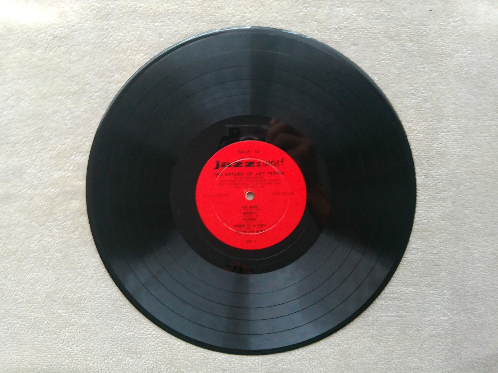 THE RETURN OF ART PEPPER ORIG. JAZZ WEST 10 LONG PLAYING DG
