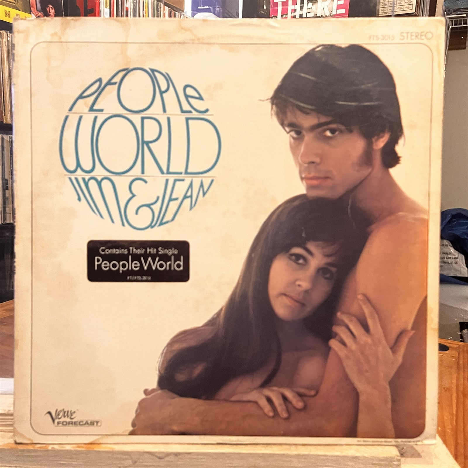 [FOLK/POP]~EXC LP~JIM & JEAN~People World~[Original 1968~VERVE~Issue]