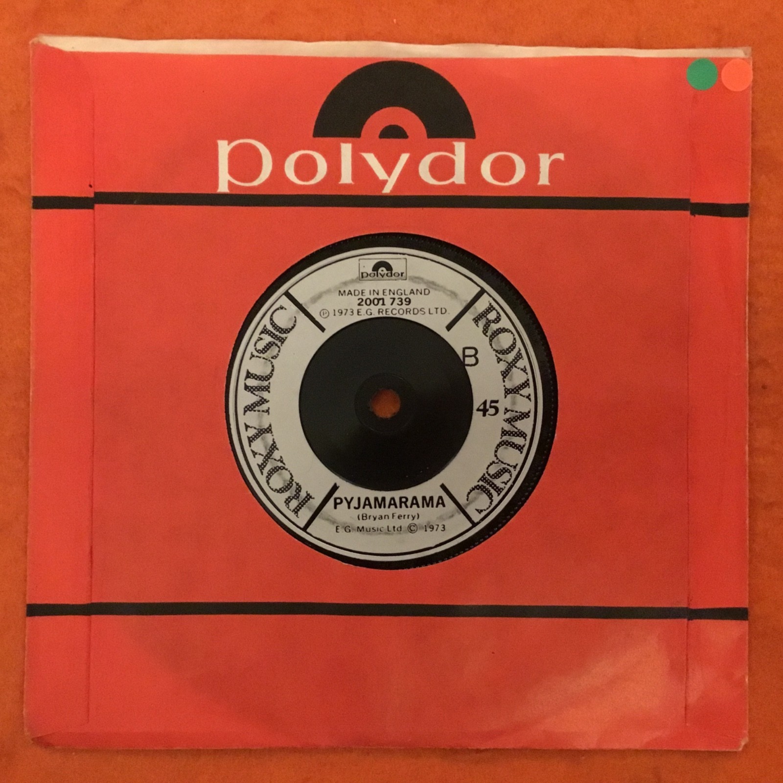 Roxy Music- Virginia Plain- Pyjamarama- Polydor Records 7” 1973