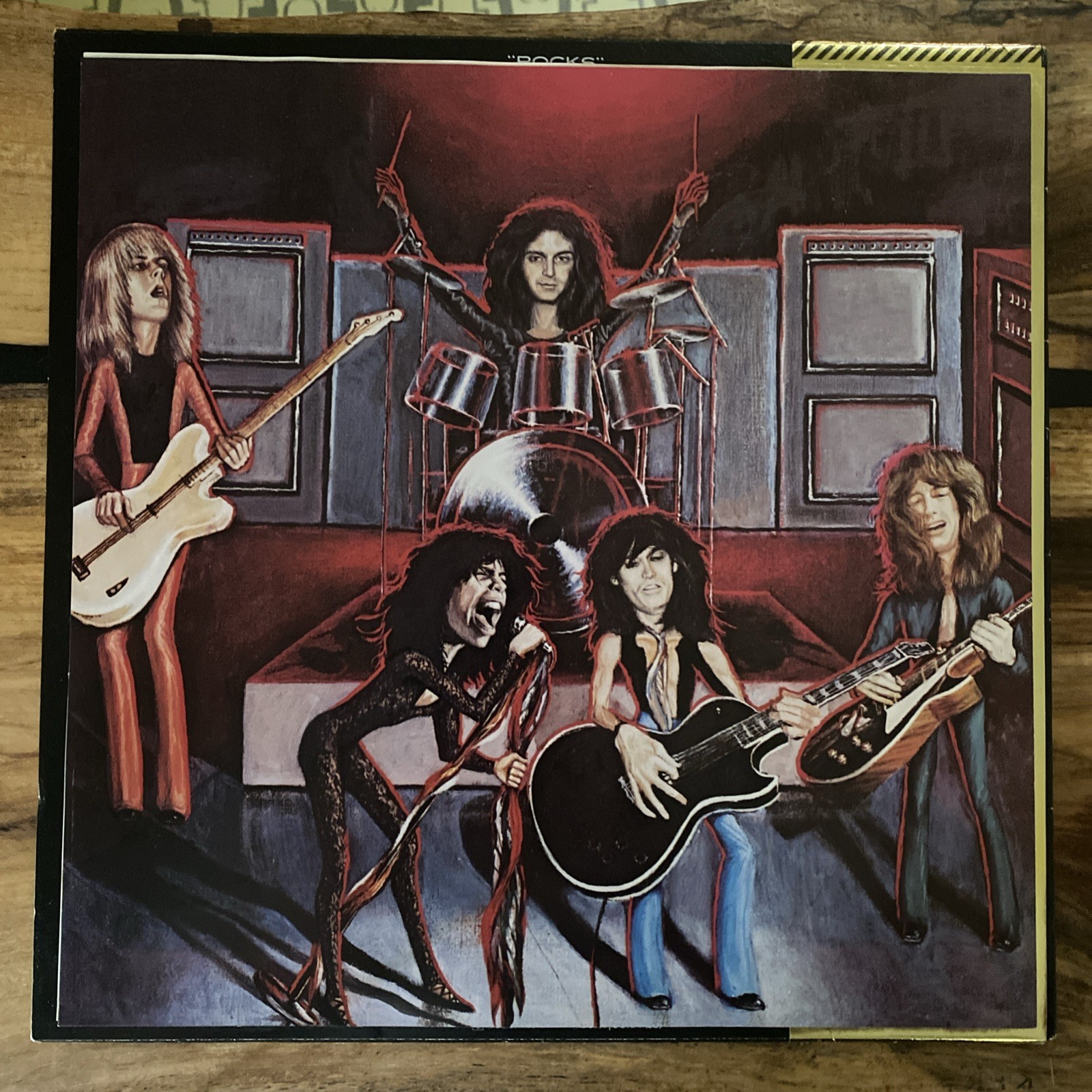 Aerosmith ~ Rocks ~ Vintage Japanese LP w/Insert CBS/Sony – 25AP 78