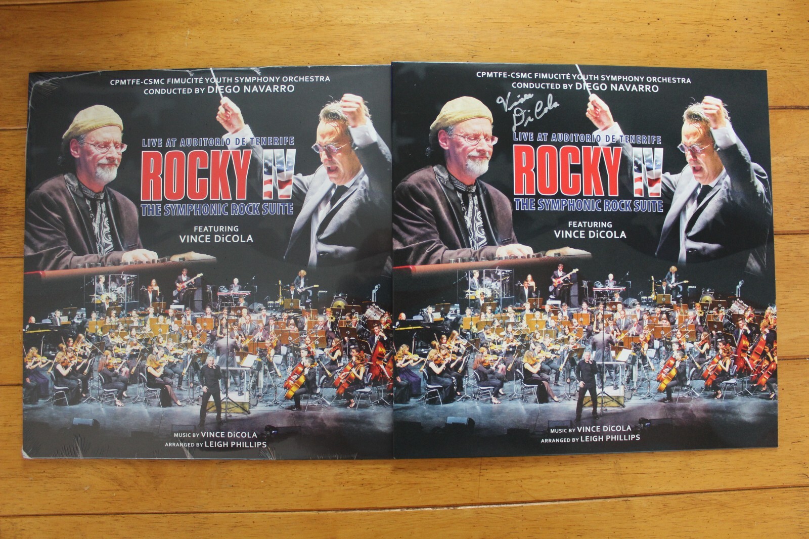 VINCE DiCOLA AUTOGRAPH – ROCKY IV SYMPHONIC ROCK SUITE LP 12″ VINYL [NEW SEALED]