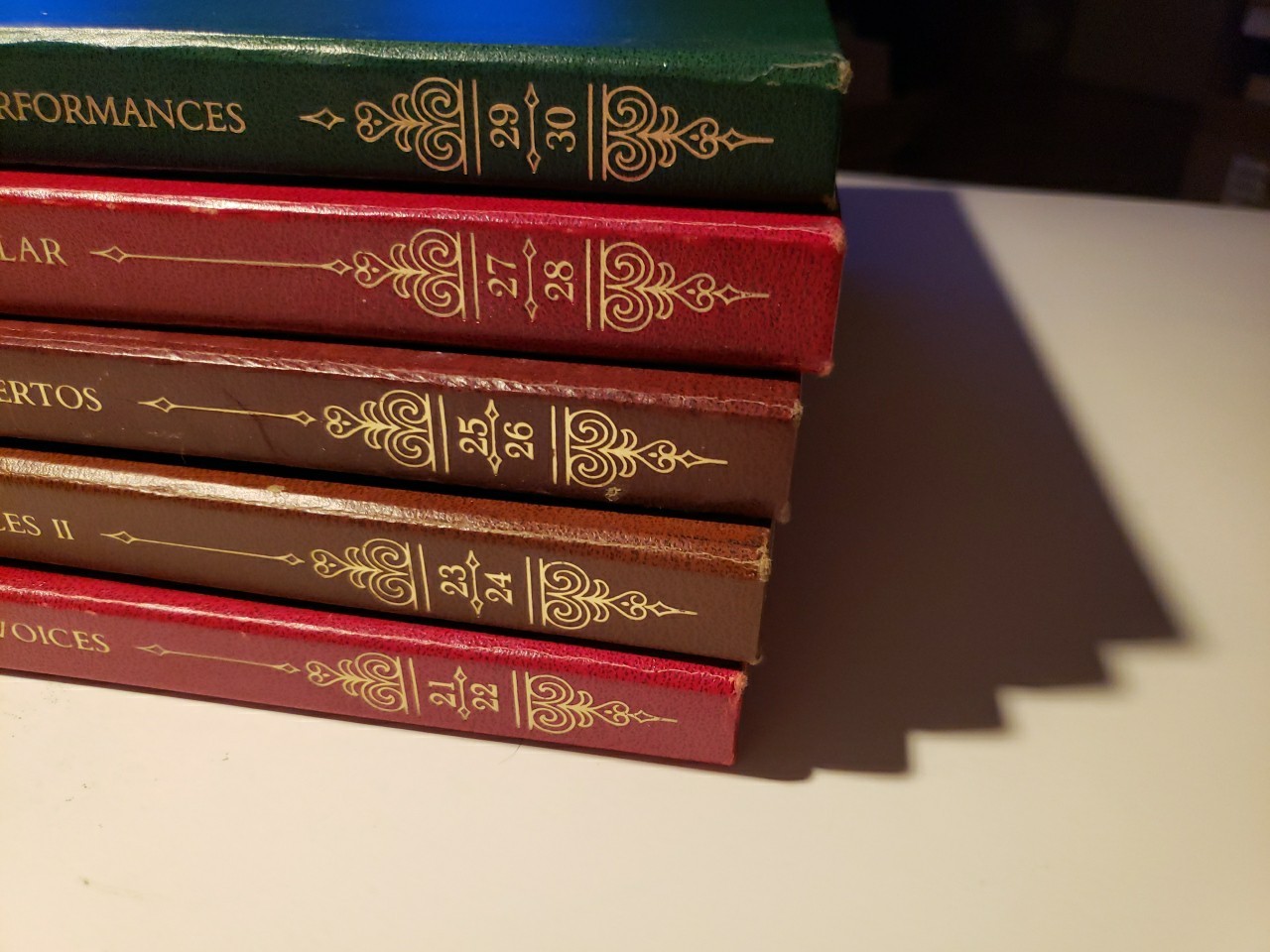 Lot Of 5 -2 LP Box Sets 100 Greatest Recordings Of All Time #’s 21-30 Red Vinyl