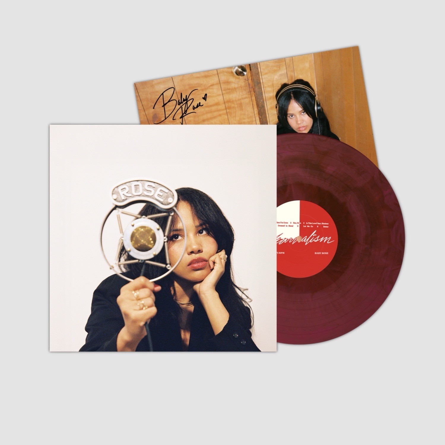 SIGNED Baby Rose – YEARNALISM Brown Pink Splash Vertigo Vinyl LP xx/300 RARE