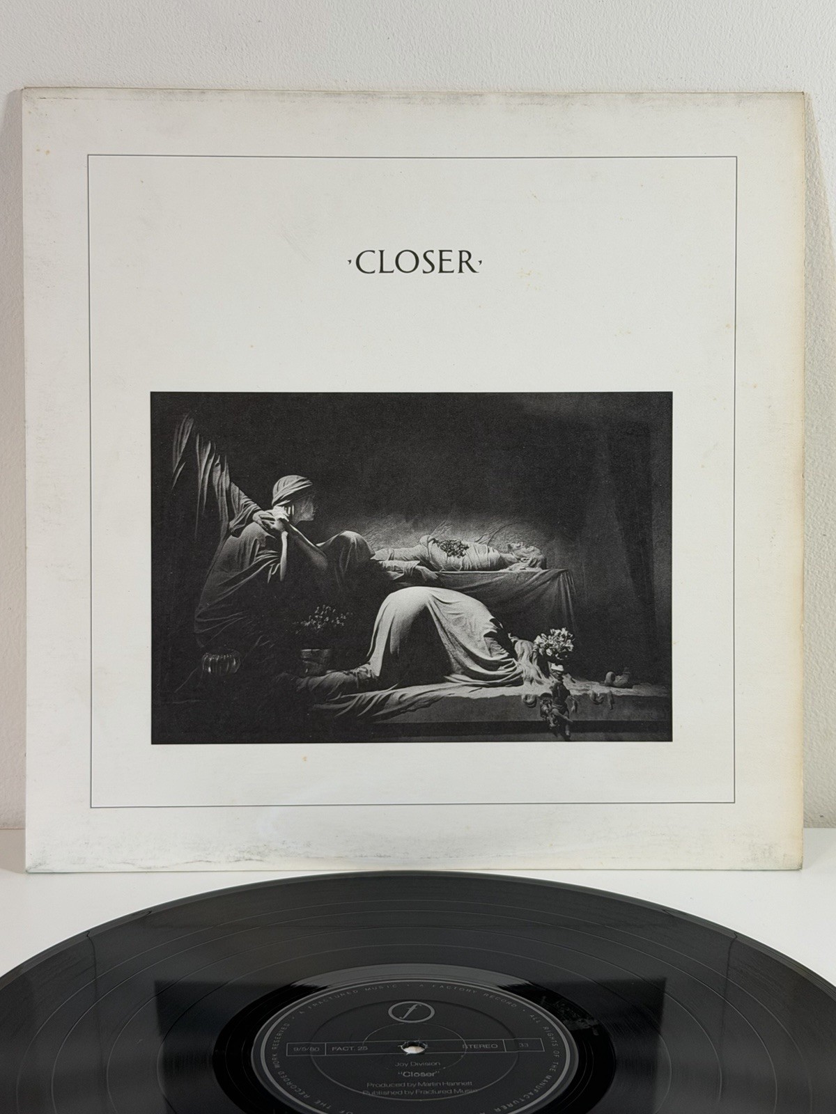 JOY DIVISION Closer FACTORY TRANSLUCENT ORIGINAL UK 1ST PRESS VINYL LP FACT25