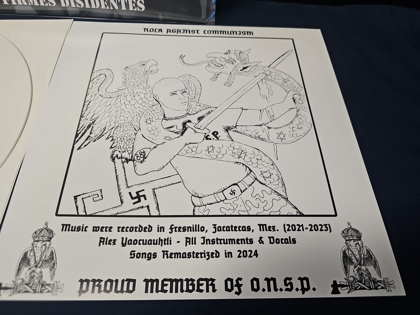 ACCION ARMADA – FIRMES DISIDENTES – WHITE VINYL RECORD # 48/100 RARE🔥🔥