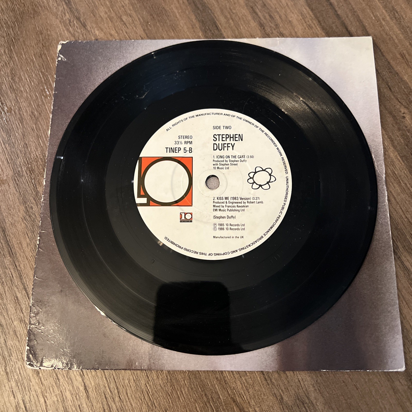 Stephen Duffy – I Love You EP 7” Vinyl 1986 UK 45RPM Pop New Wave