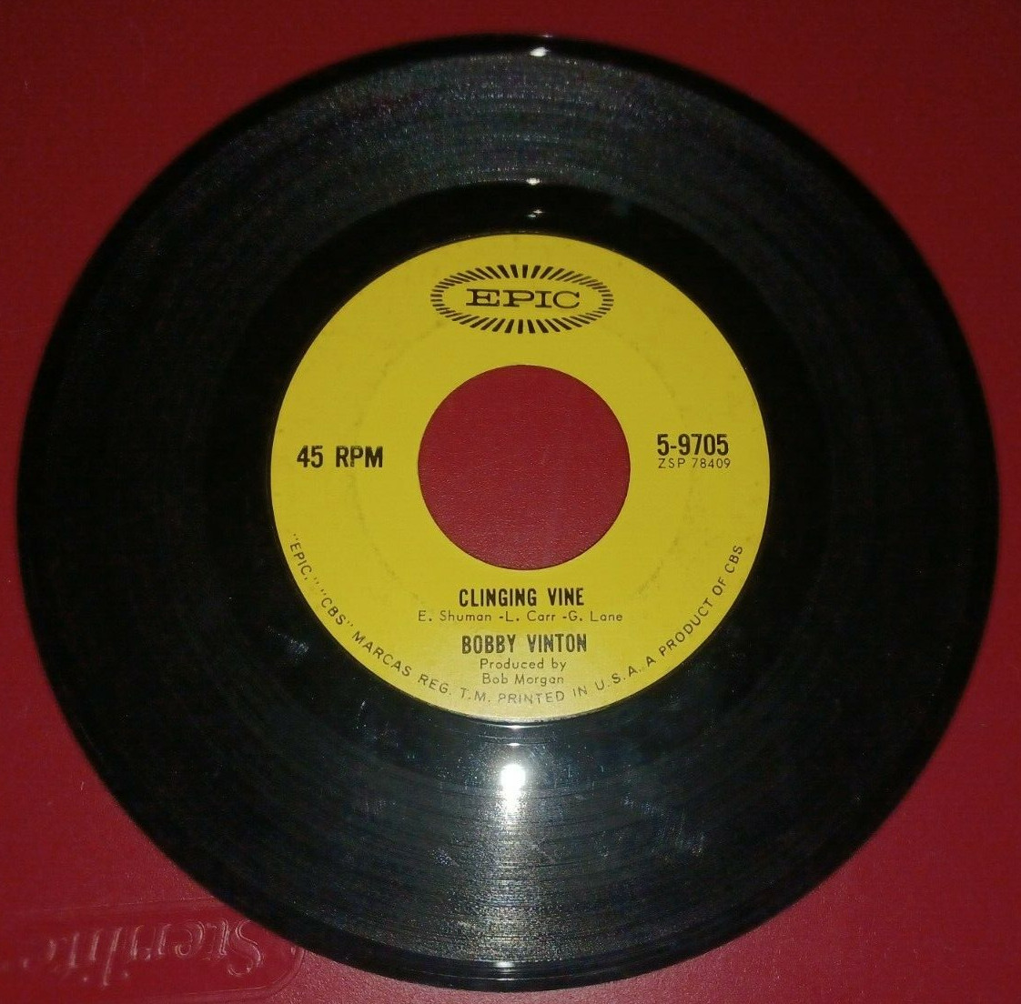 Vintage 45RPM Record : Bobby Vinton, Imagination is a Magic Dream : EPIC