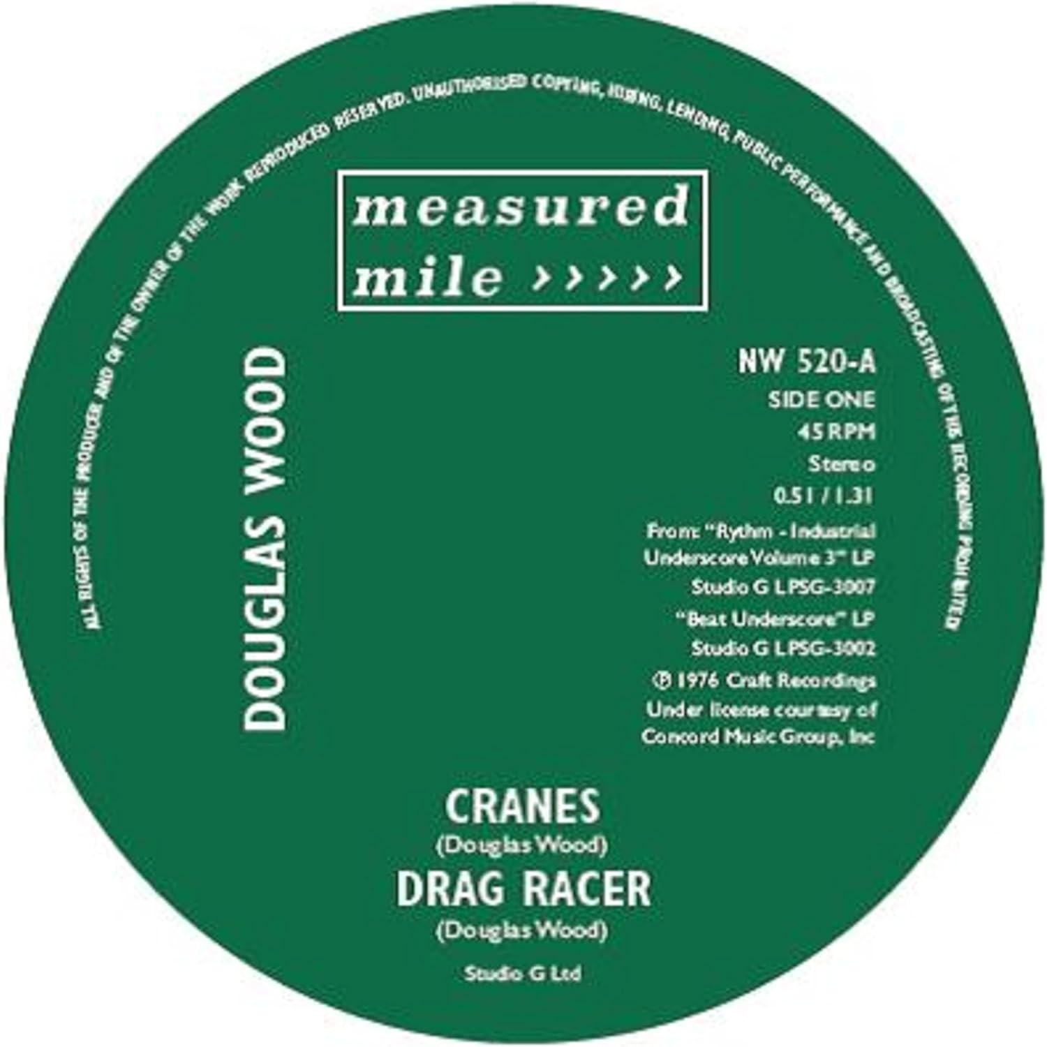 Douglas Wood /john Cameron – Cranes/drag Racer / Sprocket S [VINYL]