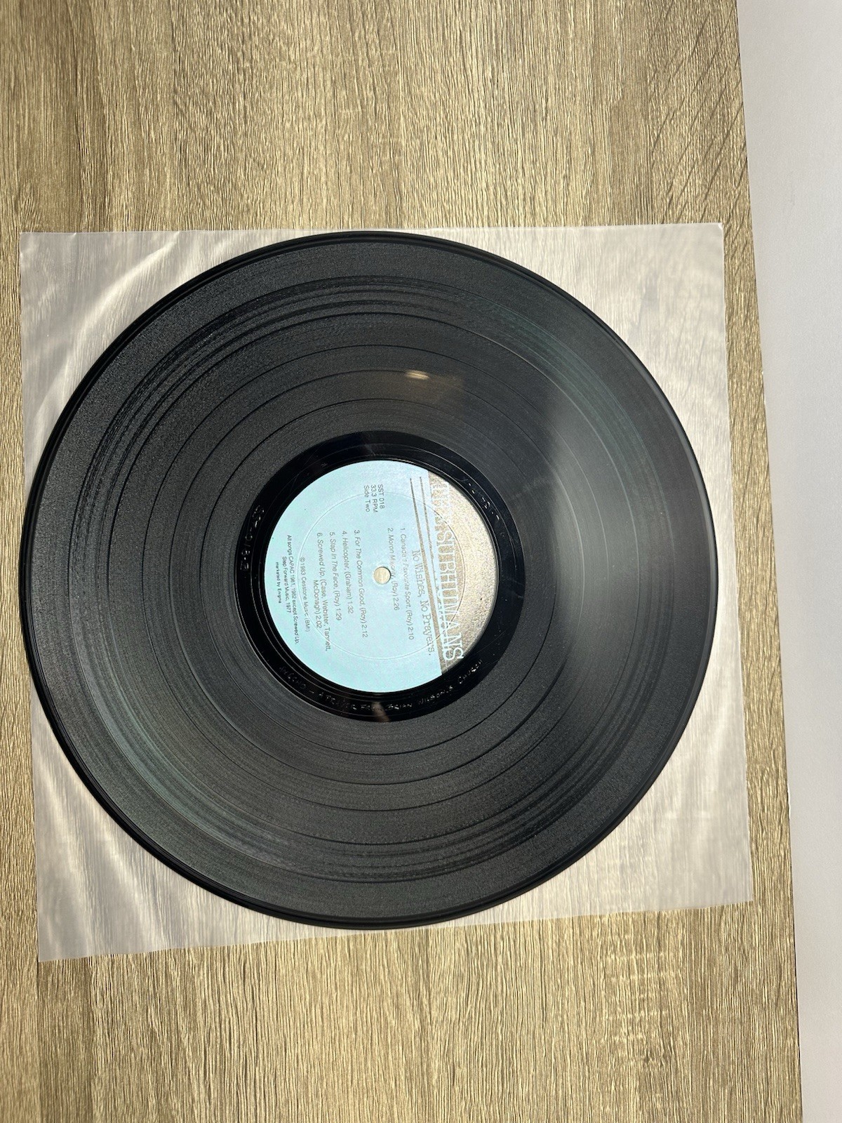 Subhumans Canada No Wishes No Prayers LP 1983 US 1st SST 018 Dead Wax Etched